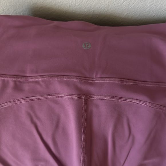 Lululemon Super High Rise Flared Pants Nulu Size 10 color is Velvet Rose - Picture 3 of 4